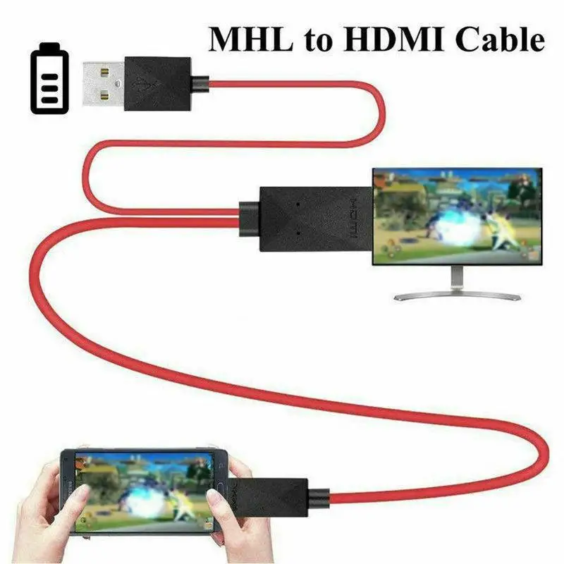 Suitable For Samsung S5/S4/S3 NOTE 3 2 Mobile Phone Phone High-definit Mobile Connection Line Converters TV TV To Line Hdmi