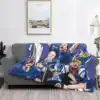 Glasgow Rangers Team Shaggy Throw Soft Warm Blanket Sofa/Bed/Travel Love Gifts Glasgow Rangers Football Scotland Gets We Are 1