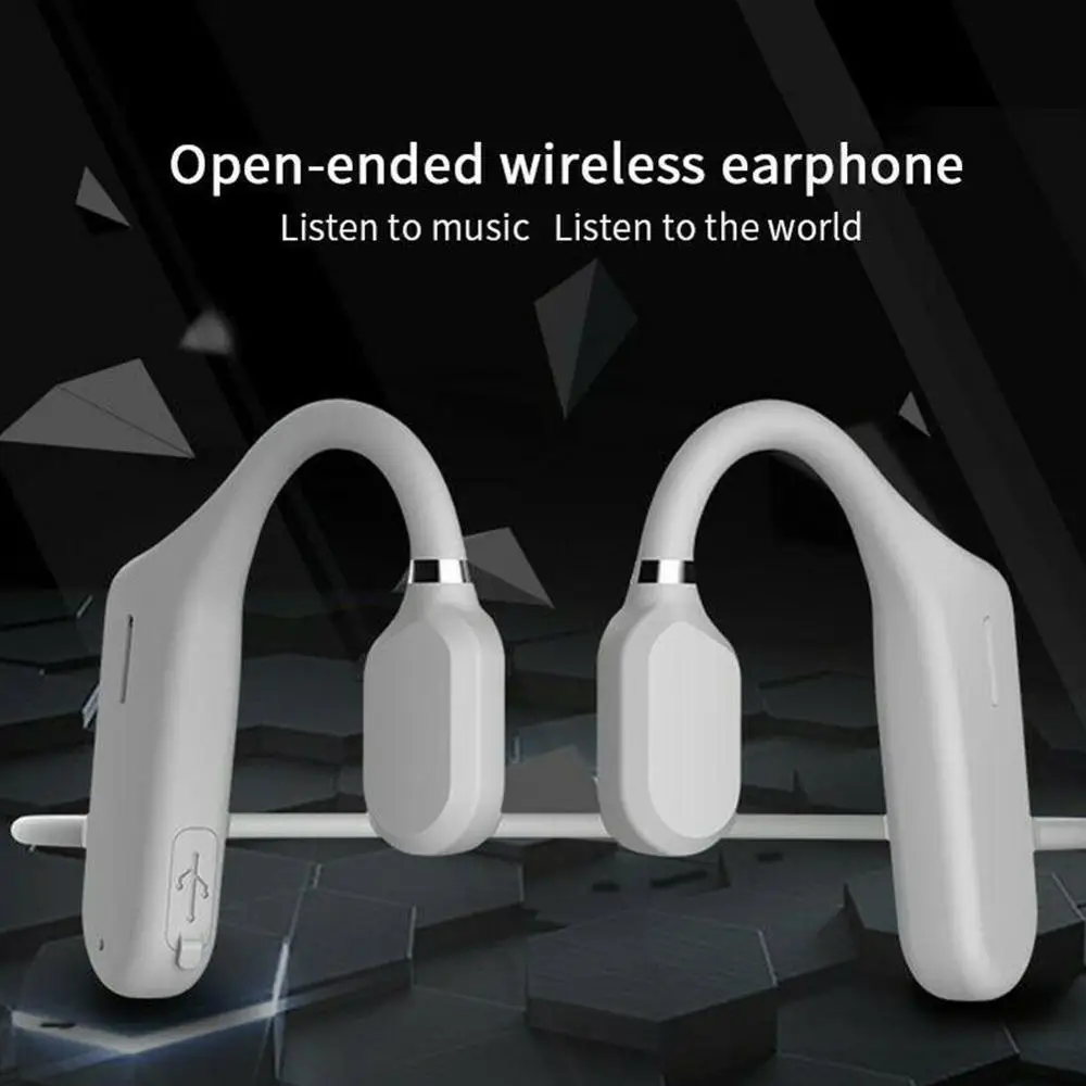 Bone Conduction Headphones Bluetooth 5 0 Wireless Not Waterproof In Ear Lightweight IPX6 Earphones Sport Hook Headset Ear Z8D1