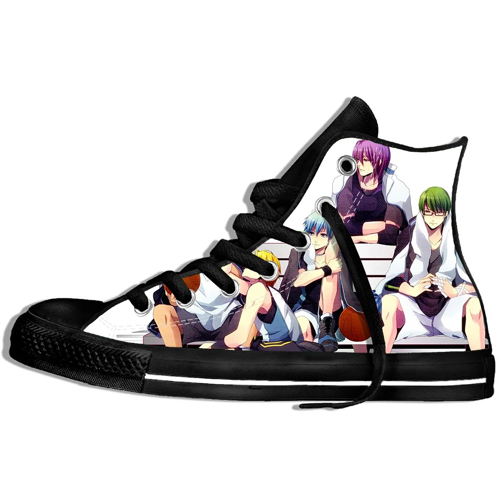

New Arrival Popular Anime Kuroko's Basketball Men/Women 3D Print Sneakers Harajuku Style Plimsolls Casual Shoes