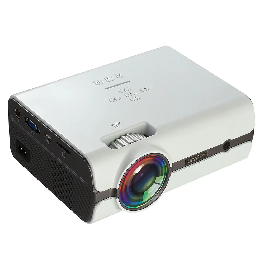 

HD 1080P Multimedia Projector Office Teaching Play Games 3000 Lumens AV VGA USB SD HDMI Interface High Definition Home Theater