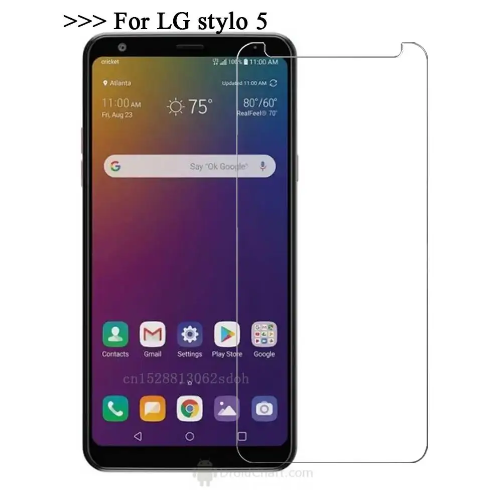 Для LG stylo 5 Закаленное стекло Защитная стеклянная пленка Взрывозащищенная для