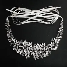 2019 Newest Wedding Belts and Sashes Wedding Dress Accessories Alloy Rhinestone Sash Bridal Accessories for Ladies