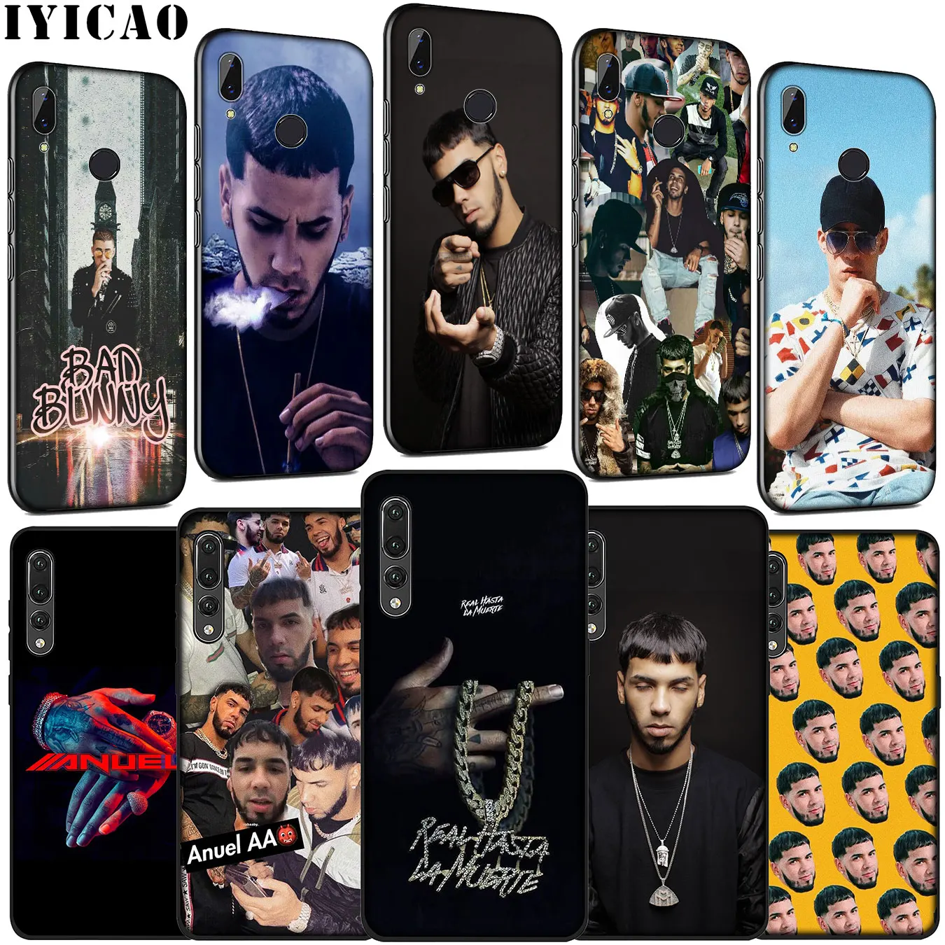 Anuel AA Bad Bunny Мягкий силиконовый чехол для Huawei P30 P20 Pro P10 P9 Lite Mini 2017 2016 P Smart Z Plus 2019 |