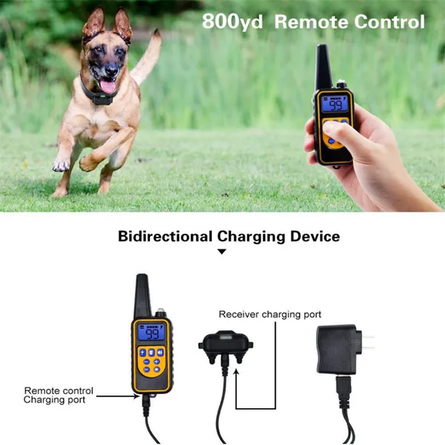 Hb38b432faaad47f2bbd3441e27ccabc9L.jpg Electric Dog Training Collar Dog Anti Bark Waterproof Rechargeable Pet Remote Control For All Size Shock Vibration Sound