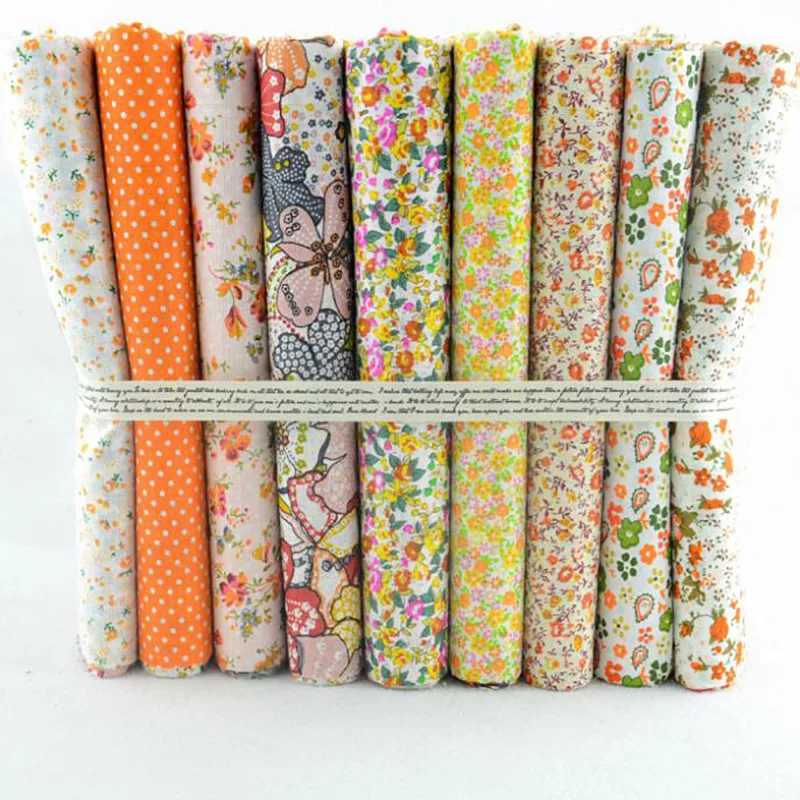 Booksew 9 шт./лот 50 см x Telas хлопковая ткань De Algodon Para Лоскутная фиолетовая Цветочная