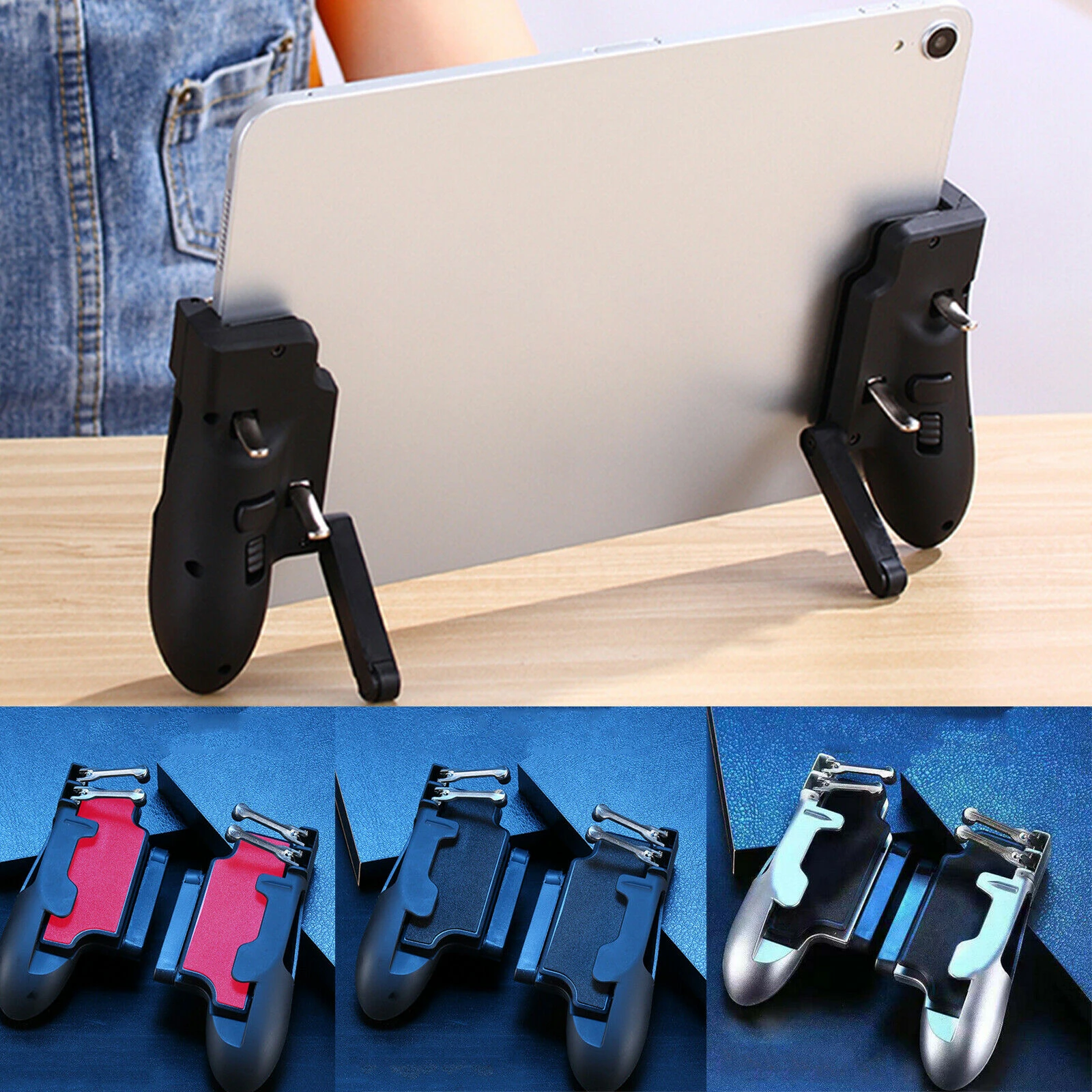 1pcs Mobile Phone Gaming Trigger Shooter Controller For Pubg Game For Peace Knives Out Game Controller Shooter Fire Button Gamepads Aliexpress