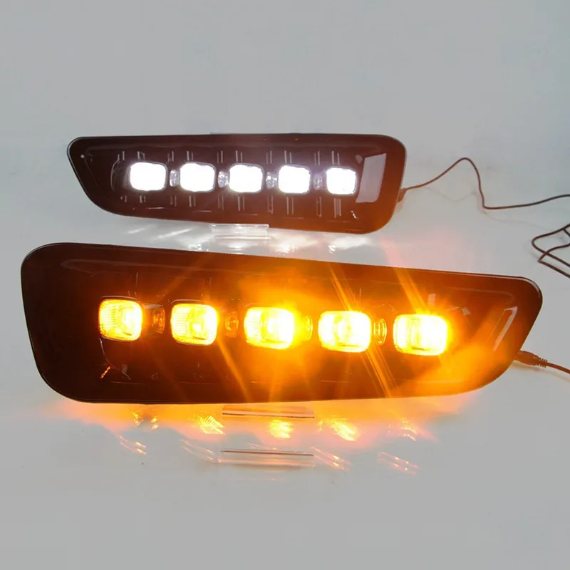 

PICKUP AUTO ACCESSORIES LED DAYTIME RUNNING LIGHT FOG LAMPS FRONT DAY LIGHT FIT FOR F-150 2015 2016 2017 2018 CAR DRL LIGHT