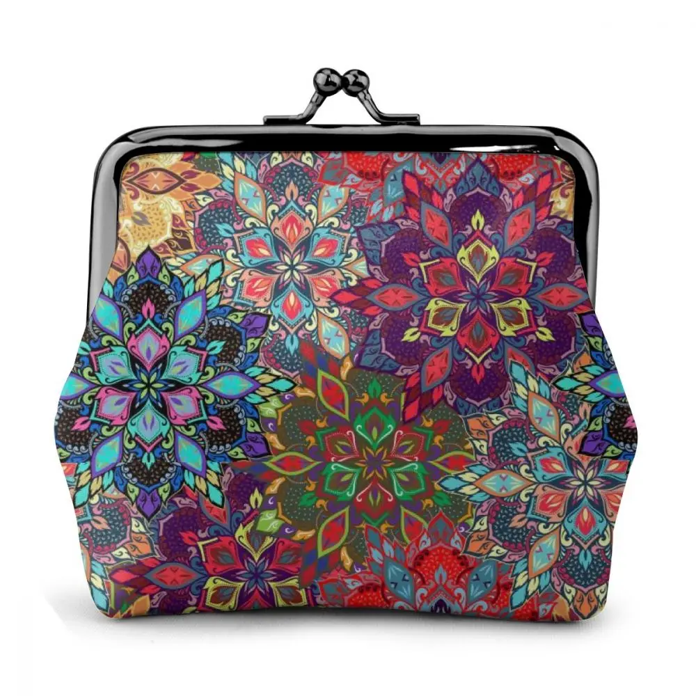 Бесшумный дизайн Boho Цветочный Узор Женский кошелек Дамский день клатч для монет Кошельки винтажные женские сумки для хранения Кошелек для женщин кошелек