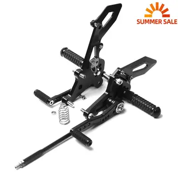 

For Yamaha MT07 MT-07 2013 2014 2015 2016 CNC Rear Sets Rearset Footrest Foot Rest Pegs Footpegs Adjustable Motor Accessories
