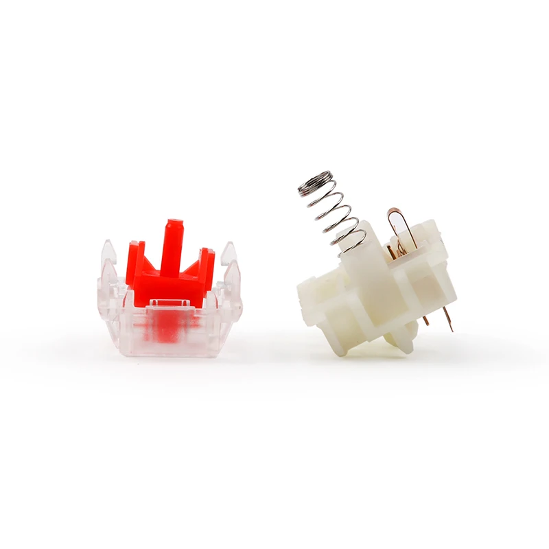 Gateron-teclado Mecânico com Interruptor Silencioso Case Transparente Plug-in Lâmpadas Adequado para Rgb Cereja mx Preto Vermelho Branco Marrom 5pin - Imagem 5