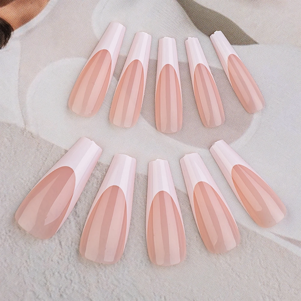 24pcs Light Pink French False Nails With Smile Line Designs Long Coffin Fake Nails Full Nail Art Tips Press On Nails With Glue False Nails Aliexpress 24pcs Light Pink French False Nails With Smile Line Designs Long Coffin Fake Nails Full Nail Art Tips Press On Nails With Glue False Nails Aliexpress