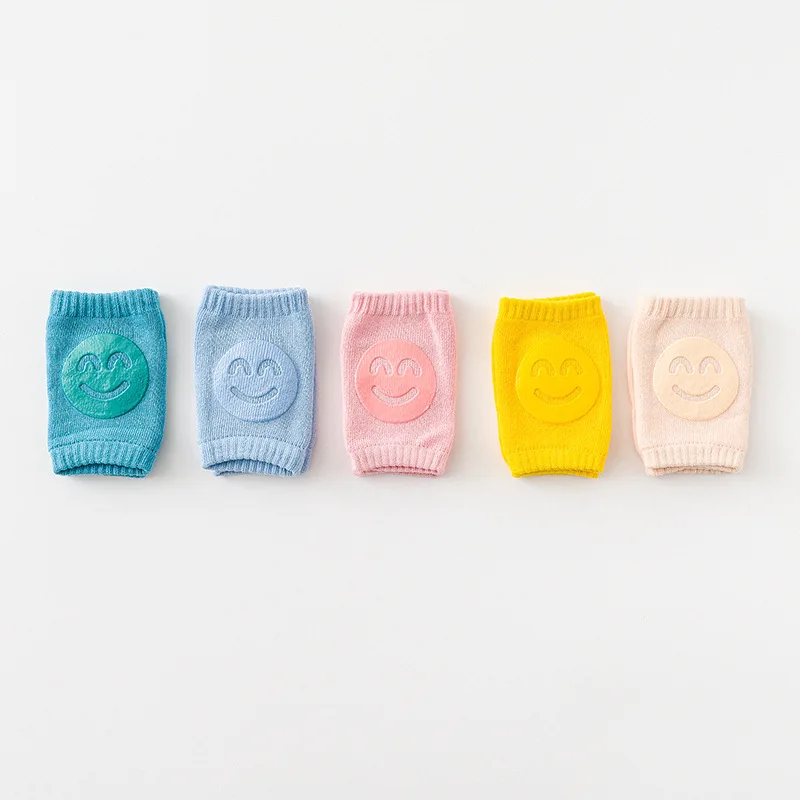 Kids Non Slip Crawling Elbow Infants Toddlers Baby Accessories Smile Knee Pads Protector Safety Kneepad Leg Warmer Girls Boys