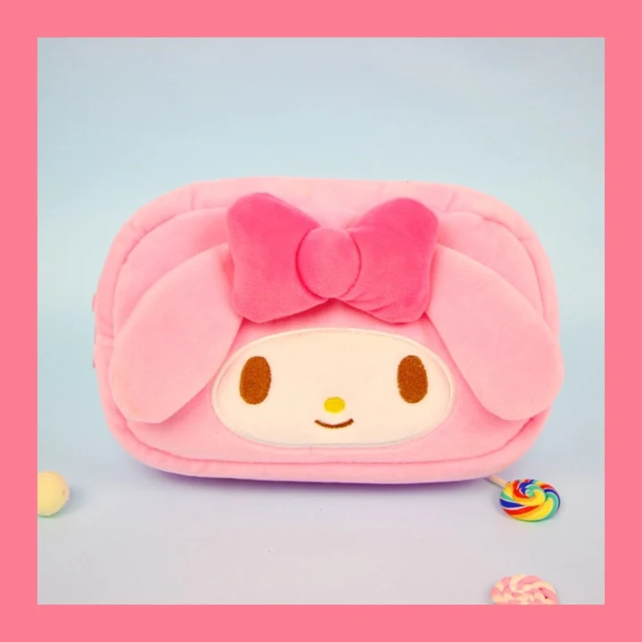 Cartoon Hello Kitty My Melody Cinnamoroll Pompompurin BadBadtz-maru Cosmetic Bag Storage Toiletry Bag Makeup Bag Pencil Case