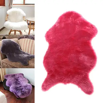 

2-In-1 Chair Seat Throw Rugs Carpet Wool Wool HOT HOT Pad Fur Fluffy Plain