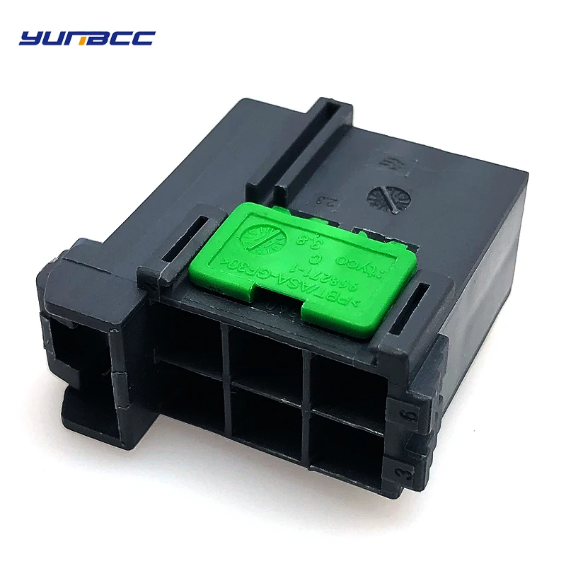 

1set 6pins unsealed automotive cable connector for BCM computer power amplifier harness plug 1-965640-3