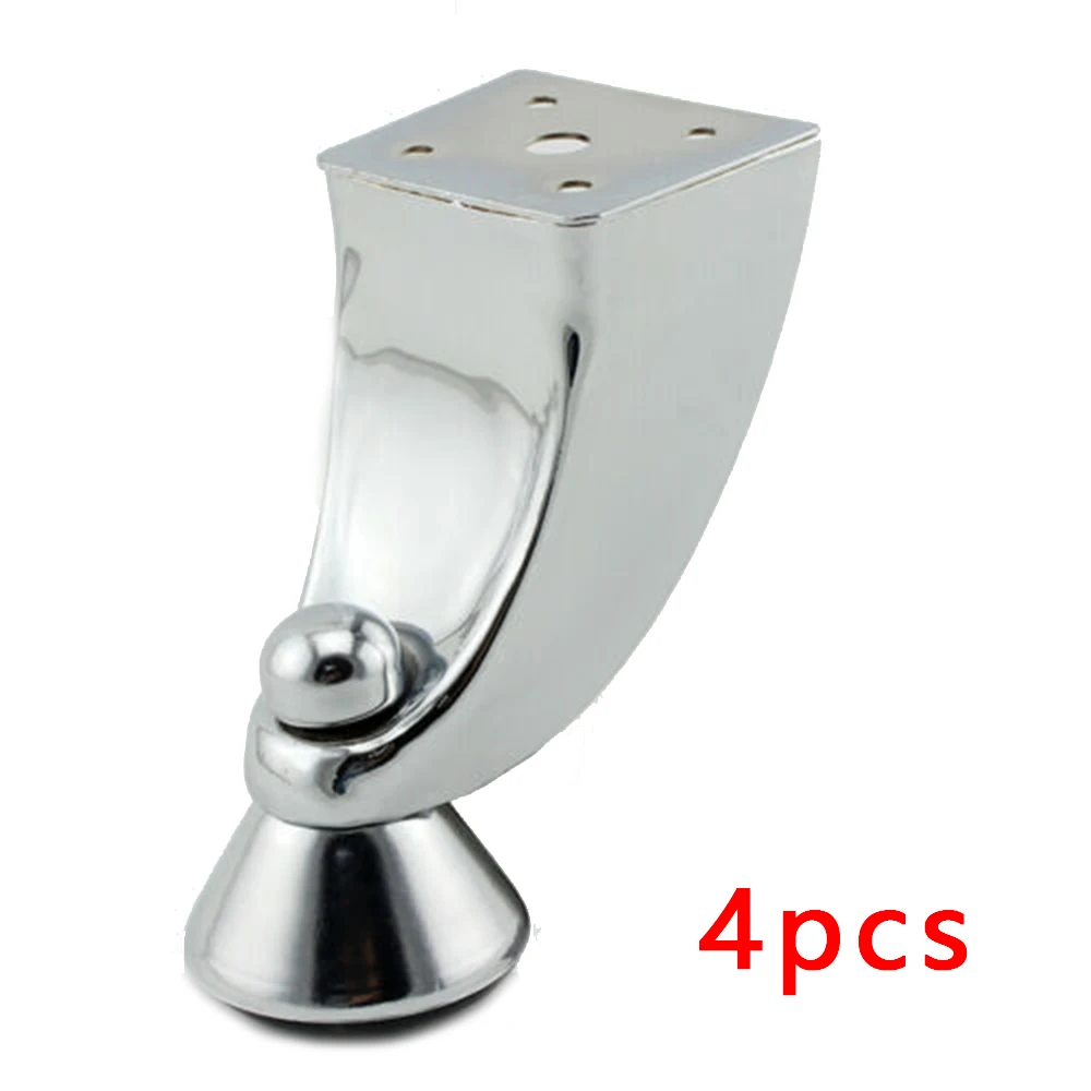 

High Quality 4 PCS Furniture Legs With 20 Screws Steel Finishing Chrome Plated High-Precision Drilling Technique