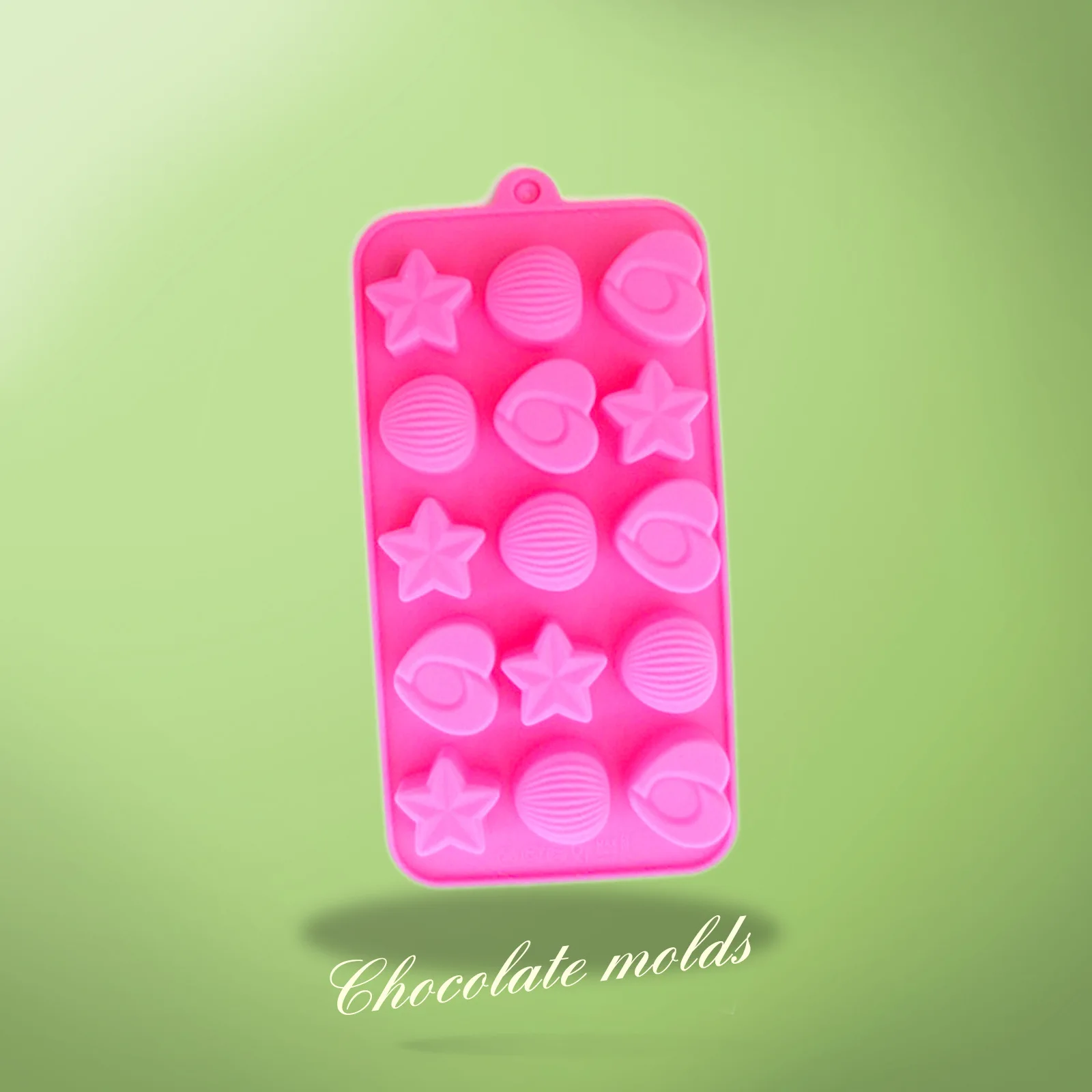 New Stars Nuts Shape Silicone Mold Fondant Mold Cake Decorating Tool Silicone Soap Ice Mold DIY Star Chocolate Pudding Mold 9032