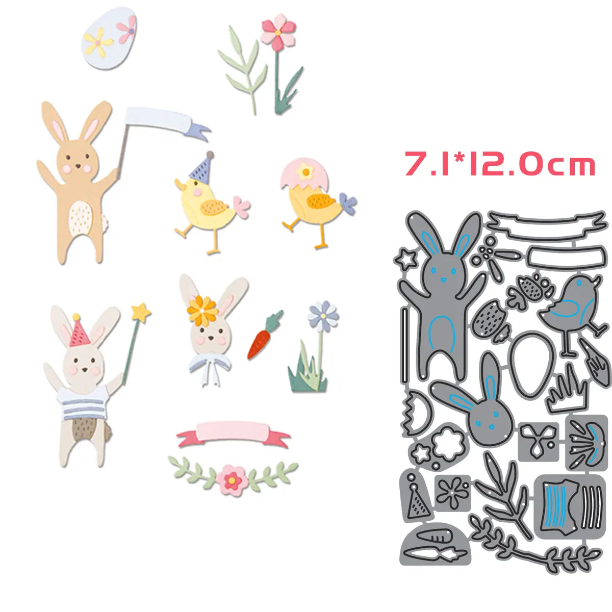 

scrapbook metal dies scrapbooking dies for card making frame die Easter Celebration Thinlits