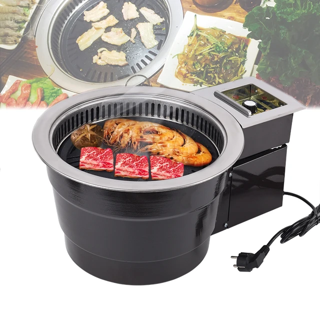 Professional Grill Steak Cooker Household Barbecue Machine Stainless Steel  Steak Frying Pan BBQ Kitchen Machine - AliExpress