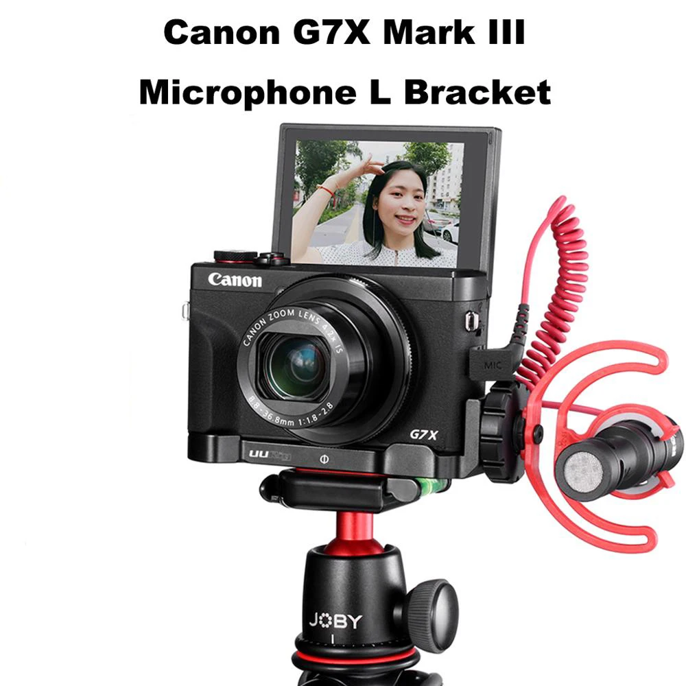 UUrig R016 L образная пластина для микрофона Canon G7X Mark III удобный алюминиевый образный
