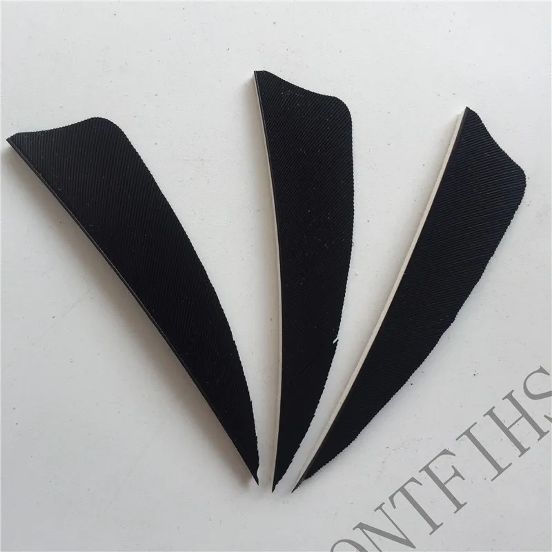 Penas para Flechas Tiro com Arco Ontfihs Polegada Escudo Corte Fletches Caça Seta Peru Fletching Pena Diy 200pcs 3 9 200pcs ONTFIHS 3 Polegada Penas para Flechas