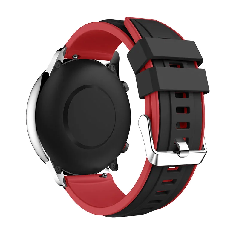 FIFATA 22 мм двухслойная красочная силиконовая лента для Huami Amazfit Stratos 3 сменный ремешок для смарт-часов Amazfit Stratos 3