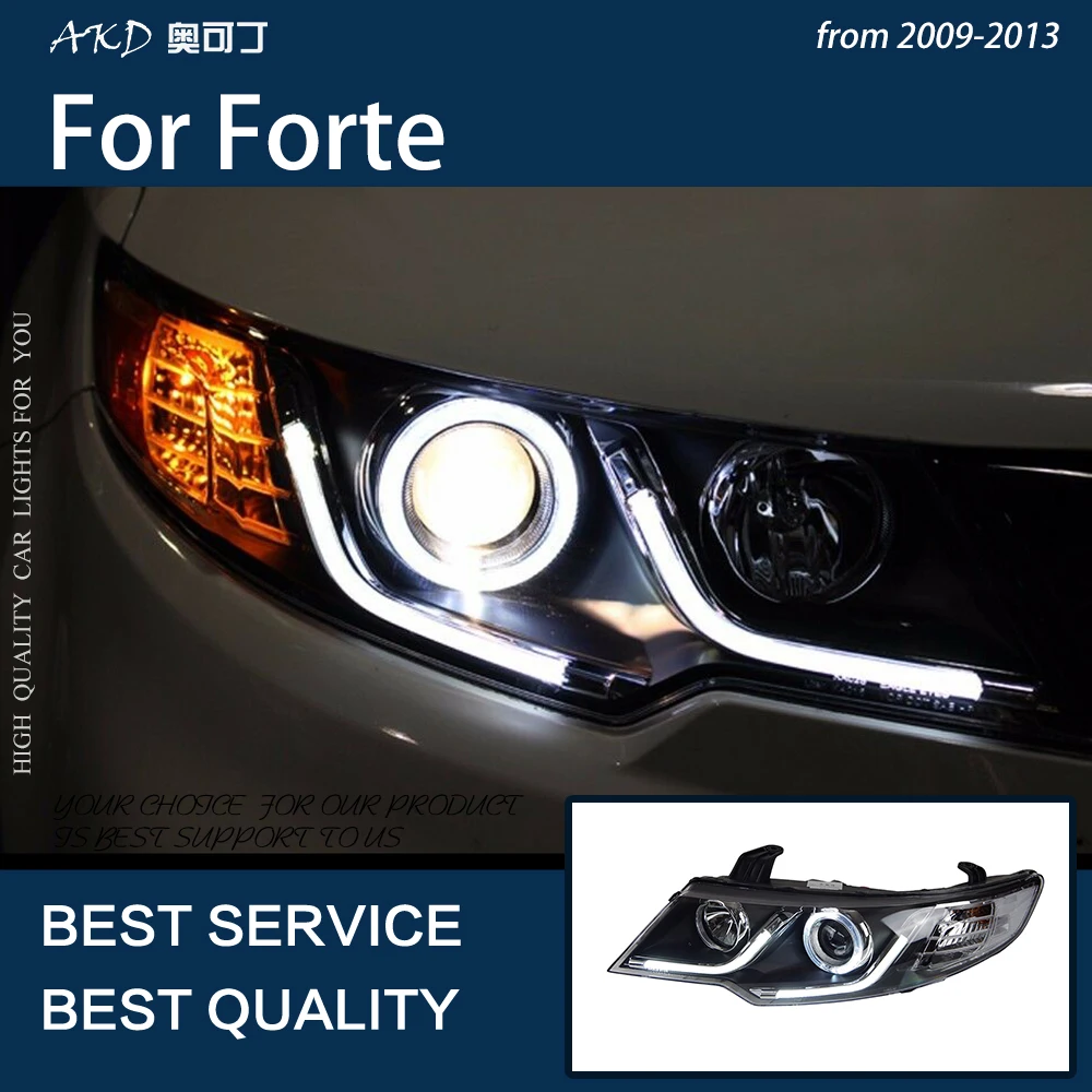 AKD автостайлинг для Forte 2009 светодиодный 2013 светодиодные фасветильник s DRL