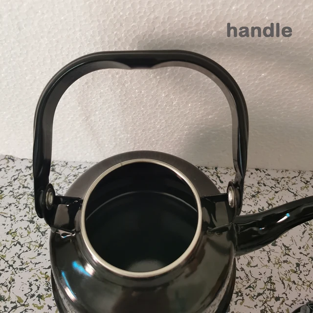Hemoton Enamel teapot enamel water pot kettle for induction cooktop enamel  tea kettle teakettle with ceramic handle campfire kettle camping decor