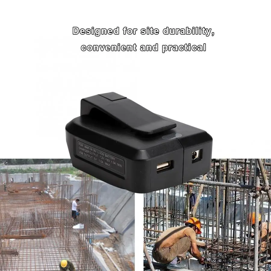 100-240V Battery Converter with USB& Charging Performance for Makita 18V LXT Batteries Battery Charger for Makita 18V LXT