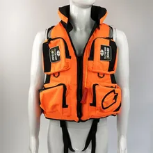 Fishing Safety Jacket Water Vest Sports Aid Life Buoyancy Sailing Swimming Life Adjustable Adult Jacket Man Boating Adjustable B
