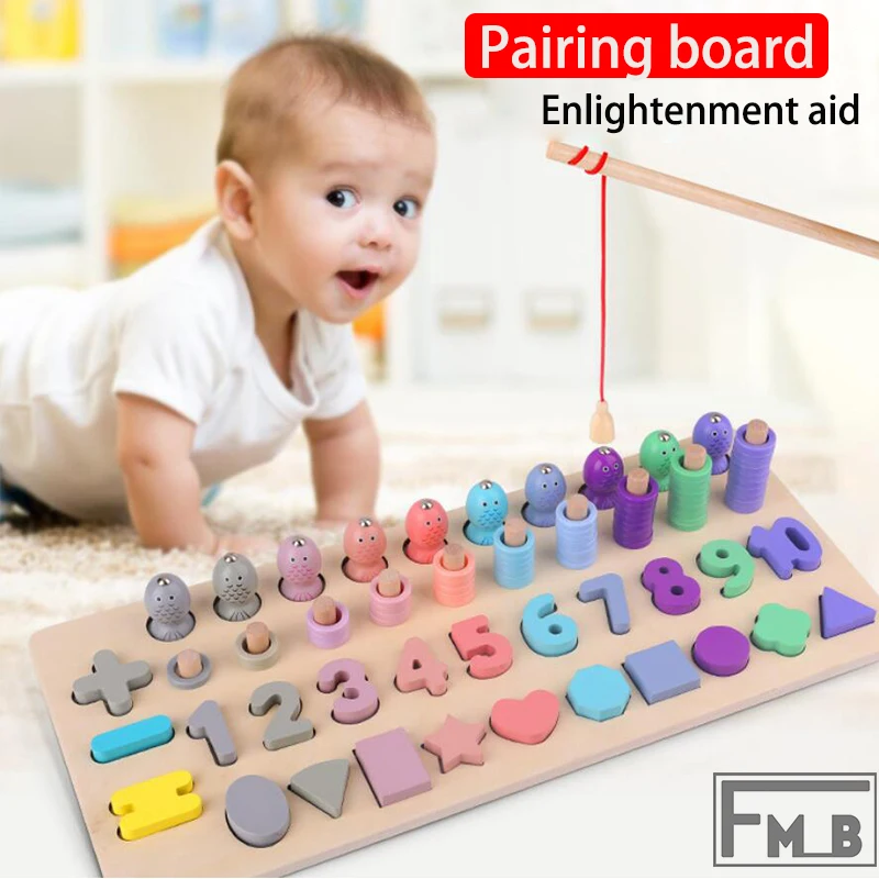 

Early Education Digital Shape Arithmetic enlightenment Montessori toy board Graphic recognition For The 2-4 Years Old
