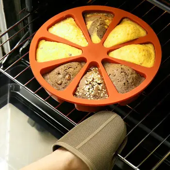 

Bakeware Molds Cake Pan Silicone Cake Mold Pudding Cake Muffin Triangle Baking Color Random Molds Tools Fondant Mold Cakes B2C8
