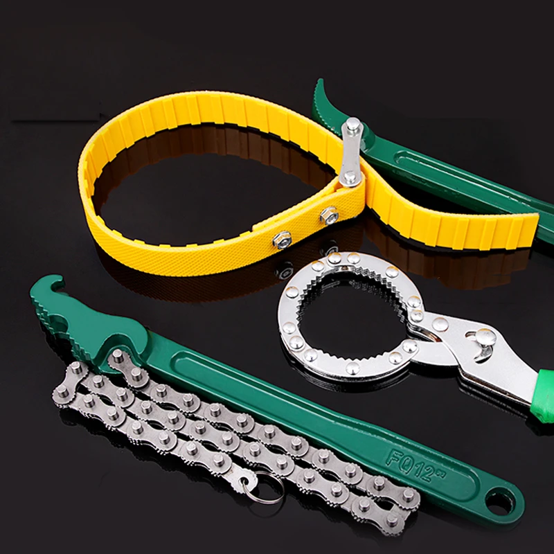 Universal Oil Filter Wrench Filter Removal Tool Chain Wrench Car Engine