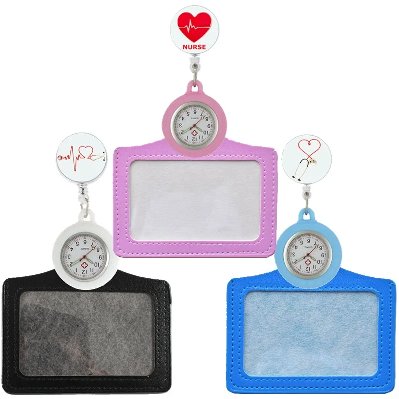 Pocket Watches Stethoscope Retractable Medical Cartoon Nurse Holders-Doctor Fashion Reel