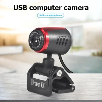 

1.3MP HD Webcam Widescreen Webcam with Built-in Microphone USB Driver Free Computer Web Camera for Windows 10 8 7 XP Dropship