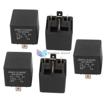 

5 Pcs JD2912 5 Pins SPDT Vehicle Car Security Power Relay DC 24V Coil 40A