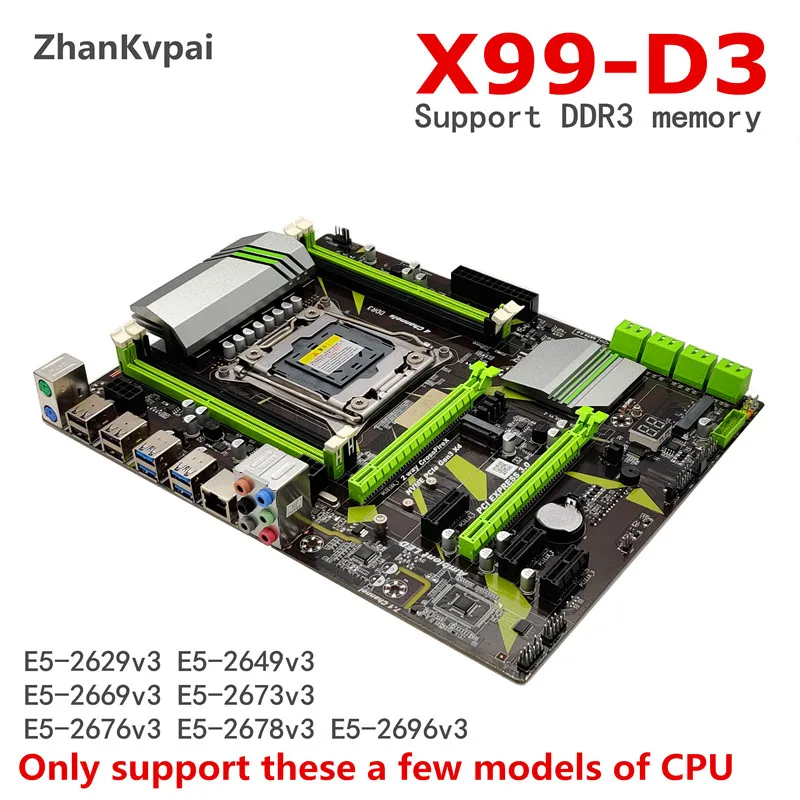 Высокоскоростной модуль X99 3 канала профессиональная материнская плата DDR3Professional