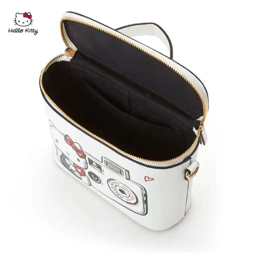 New HELLO KITTY Fashion Casual Cute Messenger Bag simple White Square Shoulder Storage Bag for Young Girls HK-TT072