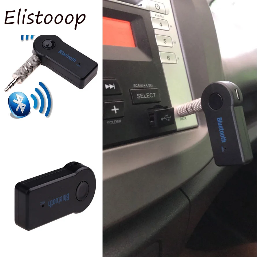 Мини музыкальный bluetooth-ресивер 3,5 мм разъем AUX аудио автомобильный комплект Беспроводной Громкая Связь Динамик адаптер для наушников для телефона для автомобиля