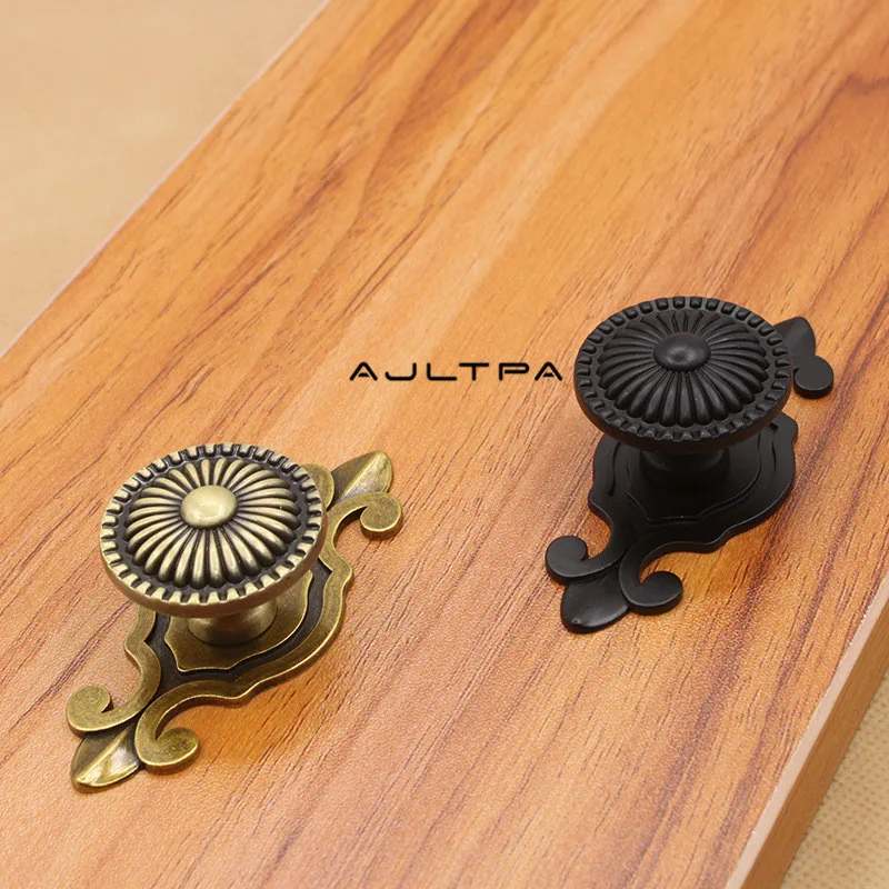 50Pcs Retro Copper Handle Zinc Alloy Drawer Door European Style Furniture Pull Handles