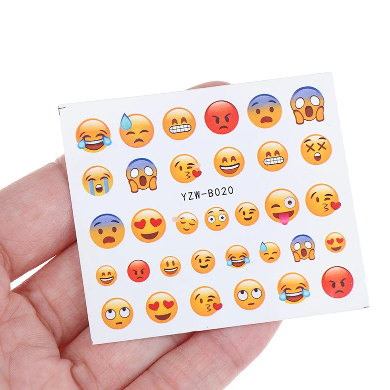 1 лист 2,1" x 2,36" Декоративные наклейки для ногтей, бумажные наклейки для ногтей