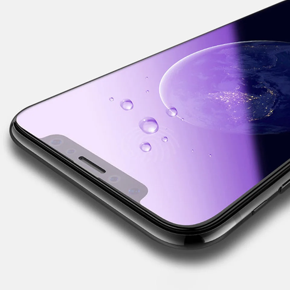 10 шт./лот для iphone11pro X XR XS Max 8 7Plus 6S 6 полное покрытие анти синий светильник защита экрана из закаленного стекла 9H защитная пленка