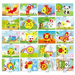 Autocollants en mousse EVA 3D pour enfants, 10 pièces, Puzzle, jouets, artisanat d'art, cadeau d'anniversaire pour tout petits, Style aléatoire 