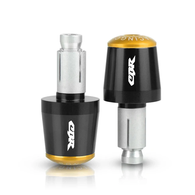 For Honda CBR 600 400 900 650 150 125 300 500 929 954 1000 250 R/RR/F/XX Motorcycle 22mm Handle grips handlebar grip ends Plug black gold