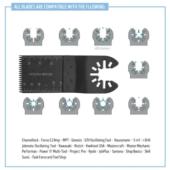 

10pcs Oscillating Tools Fein Metal Saw Tile Disc Replacement Attachments Parts