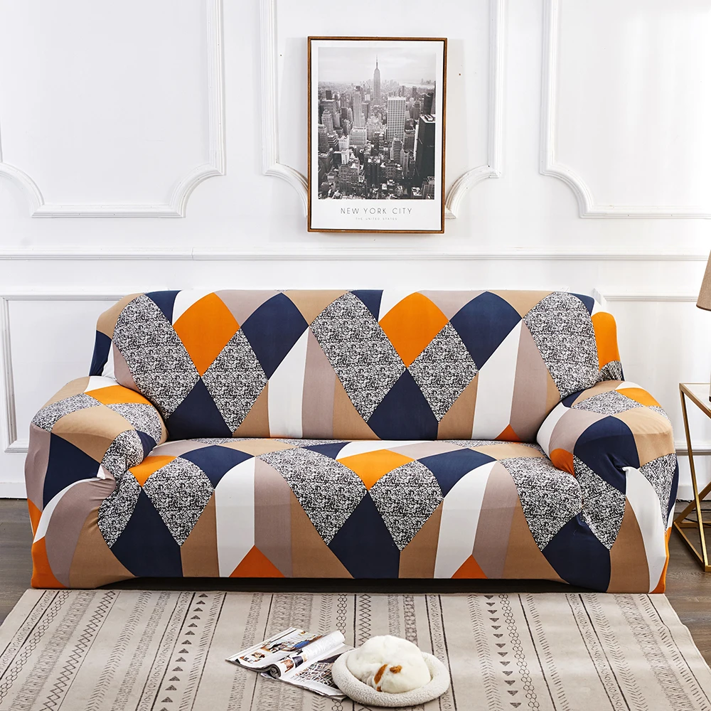 Airldianer, геометрические эластичные Чехлы для дивана из спандекса, плотные Чехлы для дивана, все включено, для гостиной, секционные Чехлы для дивана, сиденья