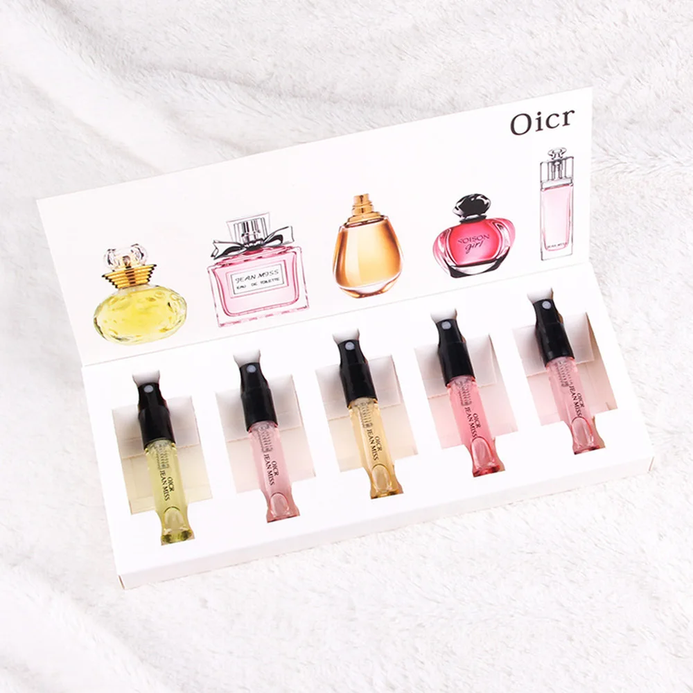 MayCreate 1Set 5Pcs Women Perfumed Atomizer Glass Bottle Lady Long Lasting Flower Fragrance Spray Scent Parfume 1 MayCreate 1Set 5Pcs Women Perfumed Atomizer Glass Bottle Lady Long Lasting Flower Fragrance Spray Scent Parfume 2