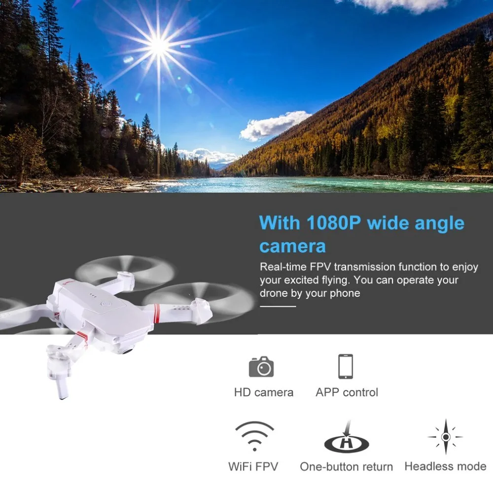 DJ-1 2,4 ГГц, беспилотный Дрон самолет RTF с камерой Wifi FPV складной пульт дистанционного управления квадрокоптером вертолет игрушки