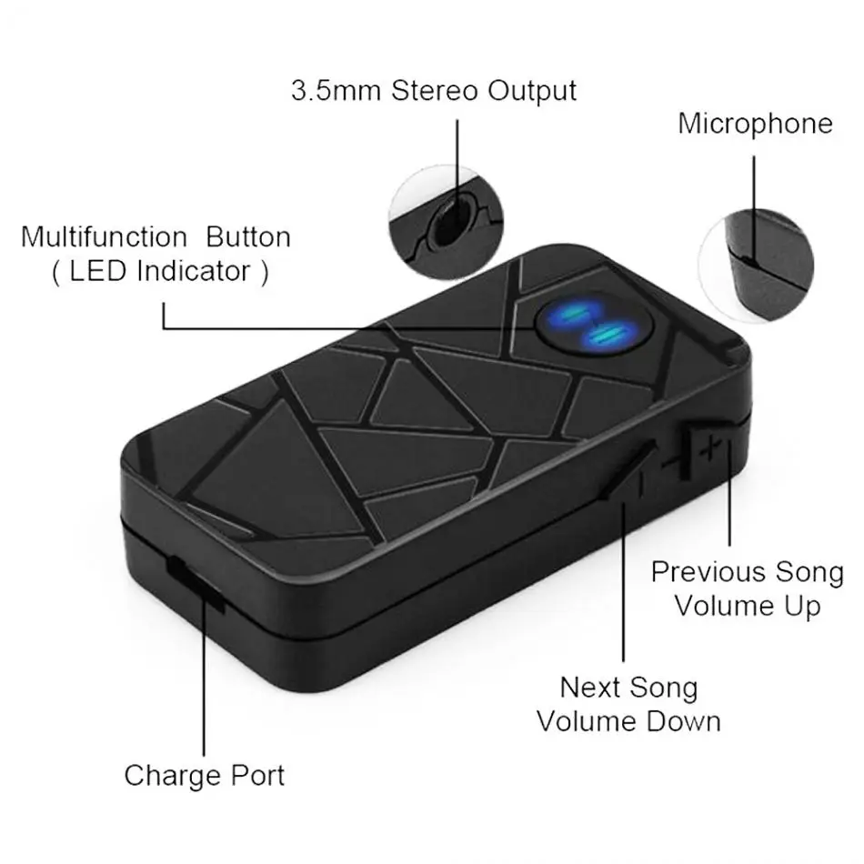 BT06B автомобиля AUX Bluetooth Автомагнитола Беспроводной Hands-free fm-передатчик с Bluetooth 4,1 для автомобиля